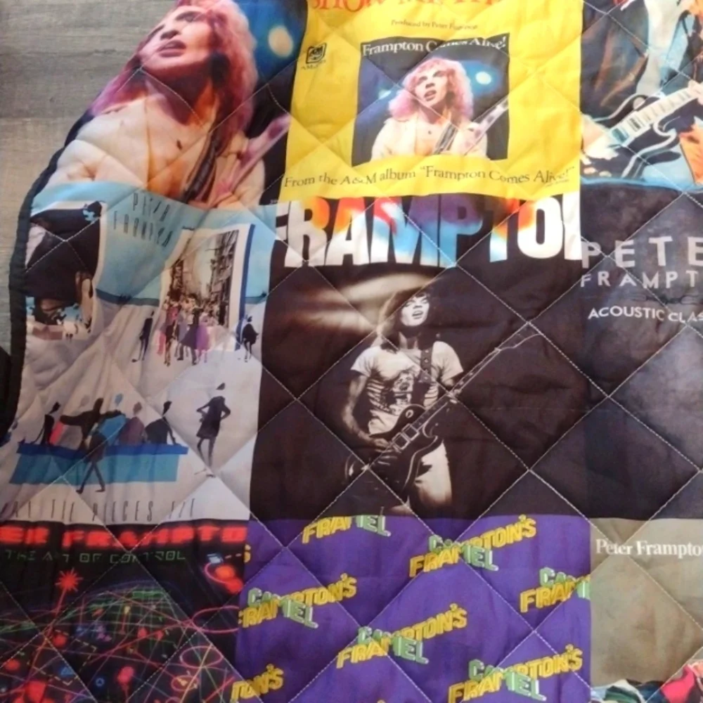 New Peter Frampton Full Size quilted bedspread Handmade Blanket